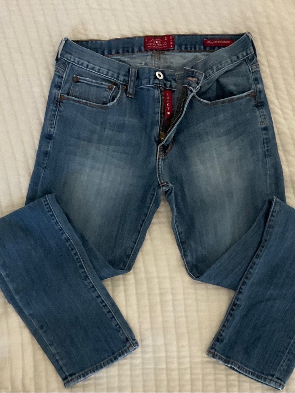 Lucky Brand Men's Slim Straight Jeans - Medium Blue Wash